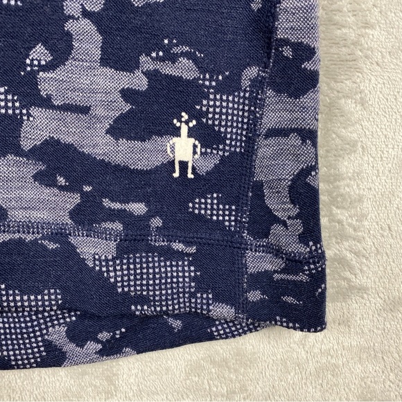 Smartwool Blue Camo Merino Wool Base Layer Thermal Size S - Picture 3 of 7